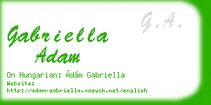 gabriella adam business card
