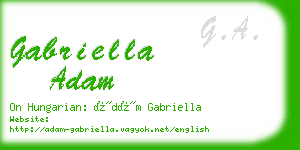 gabriella adam business card